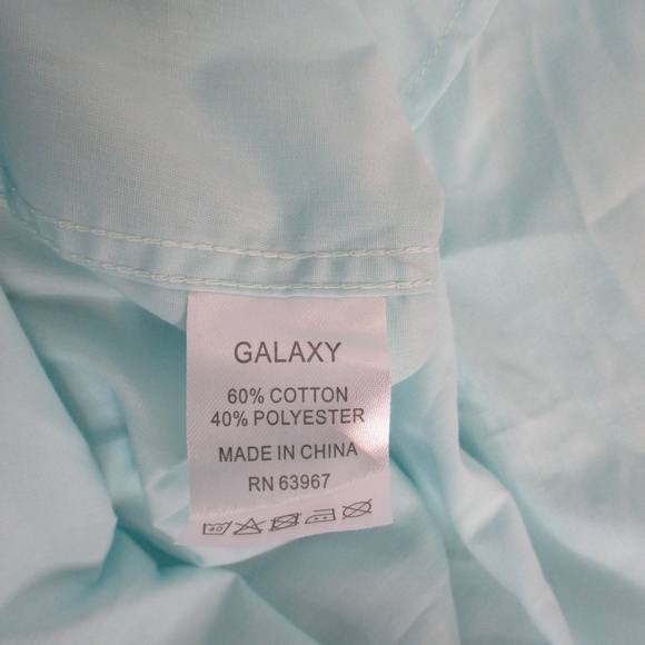 Galaxy Classic Fit Short Sleeve Oxford Shirt - Picture 5 of 6